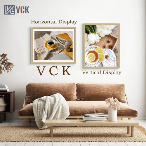 Miniatura 63 de VCK Marcos para póster de madera maciza de 22.375 x 34 pulgadas, marco de fotos A1 negro con montaje en pared, paquete de 3