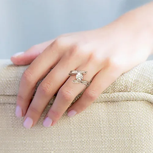 Miniatura 7 de Anillo de compromiso de aniversario para mujer, anillo de compromiso de boda, regalo de cumpleaños de Navidad