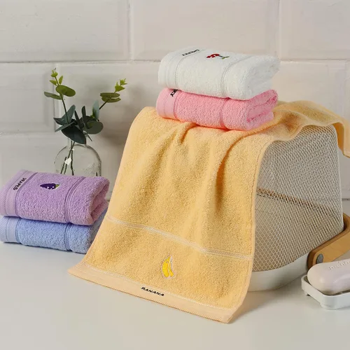 Miniatura 5 de Toallas faciales 100% de algodón para niños, toallas de mano y toallas para los dedos para baño, juego de toallas bordadas con bonito