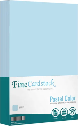 Miniatura 9 de Papel de cartulina de color 67 Vellum Bristol, tamaños: 8.5 x 11 11 x 17 8.5 x 14 1 resma de 250 hojas por paquete. (8.5 x 11 azul)