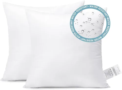 Miniatura 8 de Artscope Outdoor Waterproof Throw Pillows Inserts Set of 2, Premium Fluffy Decorative Square Form Cushion Stuffer Inner Soft for Patio Furniture
