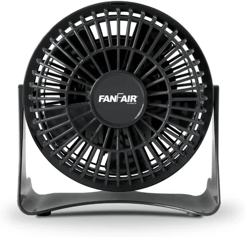 FanFair - Mini ventilador personal de alta velocidad de 4 pulgadas, refrigeración silenciosa, ventiladores de piso inclinables hacia arriba y hacia