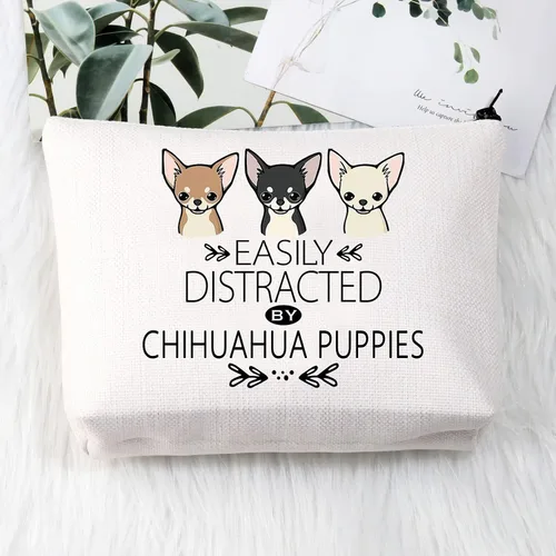 Miniatura 7 de BDPWSS Regalo de Chihuahua para los amantes de Chihuahua, bolsa de maquillaje de Chihuahua, Chihuahua, perro, cachorro, regalo divertido, bolsa