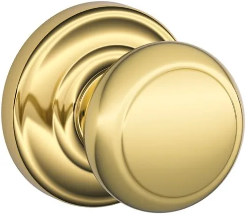 Miniatura 28 de Schlage F10 AND 716 ADD - Pomo Andover con moldura Addison, cerradura de paso para pasillos y armarios, bronce envejecido