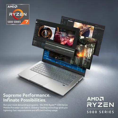 Miniatura 2 de acer Swift X SFX14-42G-R607 Creator Laptop 14 pulgadas Full HD 100% sRGB AMD Ryzen 7 5825U GPU NVIDIA RTX 3050 Ti Laptop 16GB LPDDR4X