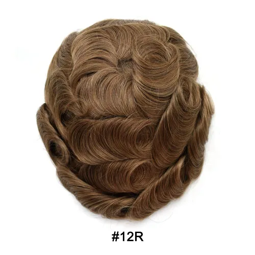 Miniatura 2 de Extensiones de pelo y tupés para hombre, sistema de cabello humano de poliéster completo para hombre, postizo de repuesto para hombre, protesis