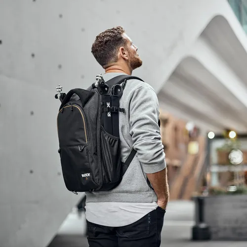 Miniatura 5 de RØDE Mochila para el RØDECaster Pro II, portátil, micrófonos, brazos de estudio y otros accesorios (18L, negro)