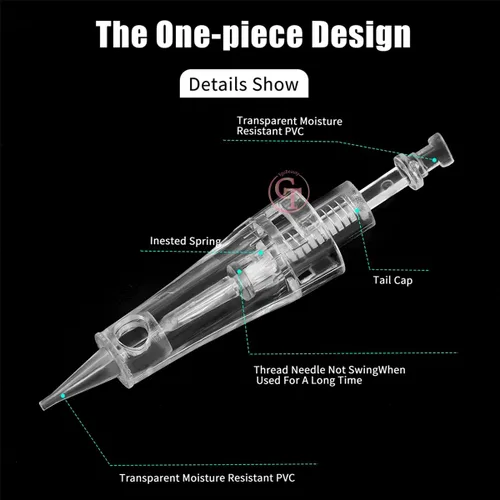 Miniatura 5 de Cartucho de agujas de maquillaje permanente para máquina de tatuaje Eyliner de cejas 1P 3P 5P 5F 7F para sombra de cejas en polvo degradado