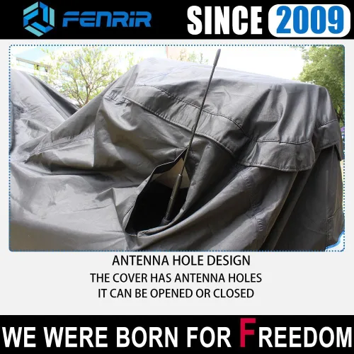 Miniatura 6 de Fenrir Funda para Motocicleta de Tres Ruedas Protección para Todas las Estaciones Impermeable Almacenamiento Exterior Orificio para Antena Diseño