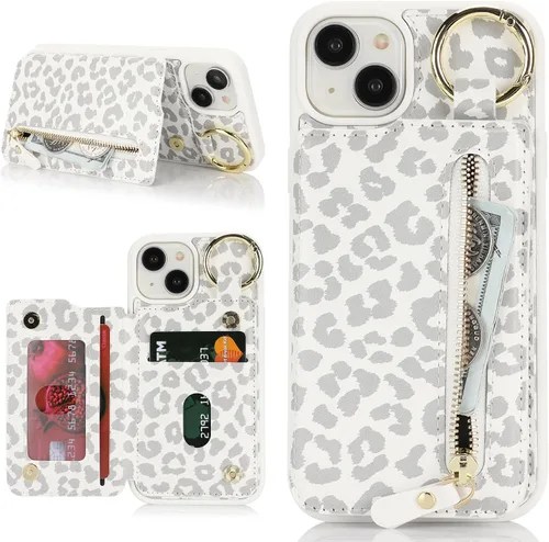 Miniatura 10 de Havaya Funda para iPhone 14 y 13 (6.1) compatible con cartera MagSafe con tarjetero - Funda magnética desmontable 2 en 1 - Ranuras para tarjetas