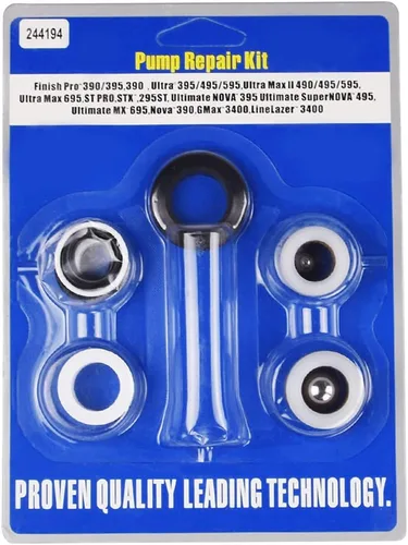 Kit de embalaje de reparación de bomba 244194, kit de reparación de bomba para pulverizador de pintura sin aire 295 390 395 490 495 595 3400