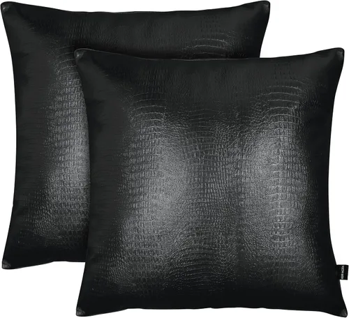 Miniatura 106 de Funda de almohada de piel de cordero – Funda de cojín decorativa para sofá – Fundas para sala de estar y dormitorio, 22 x 22 pulgadas – Paquete de 2