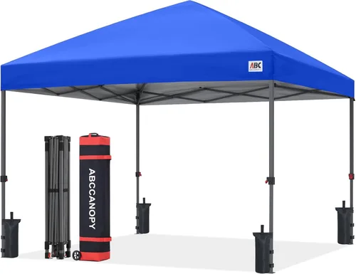 Miniatura 20 de ABCCANOPY Tienda de campaña desplegable de 10 x 10, refugio instantáneo de fácil instalación con bolsa con ruedas, toldo resistente al aire libre