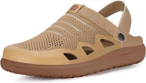 Miniatura 12 de Zuecos de jardín para hombre y mujer, sandalias transpirables para caminar ortopédicas de verano con suela de fascitis plantar