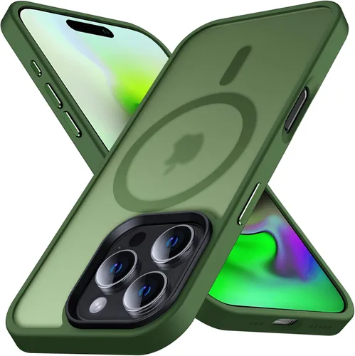 Miniatura 18 de Anqrp Funda magnética a prueba de golpes para iPhone 11, [compatible con MagSafe] [probada contra caídas de grado militar] Funda delgada de silicona