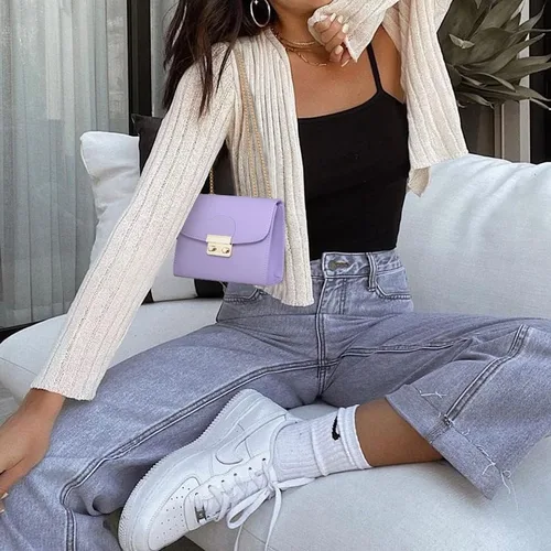 Miniatura 2 de Dasein Bolso cruzado pequeño para mujer, bolso de noche de diseñador, bolso de mano para bodabaile de graduaciónfiesta con doble correa de cadena