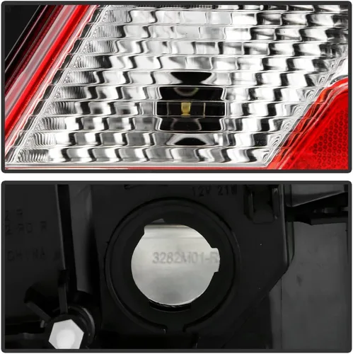 Miniatura 4 de ACANII - Para Mitsubishi Mirage G4 Sedan Luz trasera roja transparente 2017 2018 2019 2020 reemplazo lado del conductor