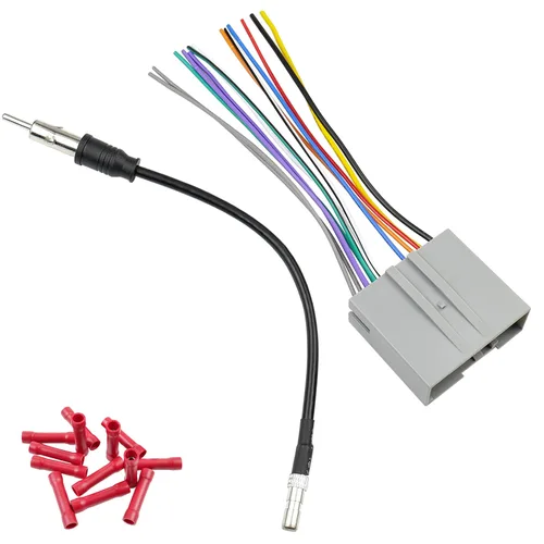 Miniatura 7 de Kit adaptador de antena de arnés de cableado de radio de 24 pines compatible con Ford Ford F-150 F-250 F-350 F-450 F-550 Expedition Focus Explorer