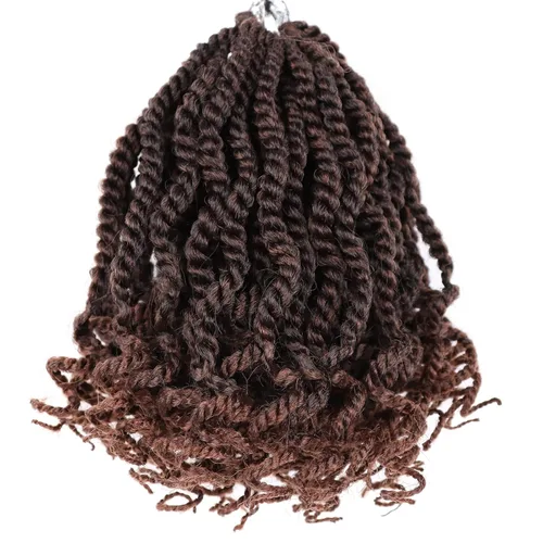 Miniatura 24 de Cabello rubio de ganchillo para mujeres negras, trenzas senegalesas onduladas de ganchillo de 12 pulgadas, trenzas kinky de ganchillo cortas 27613
