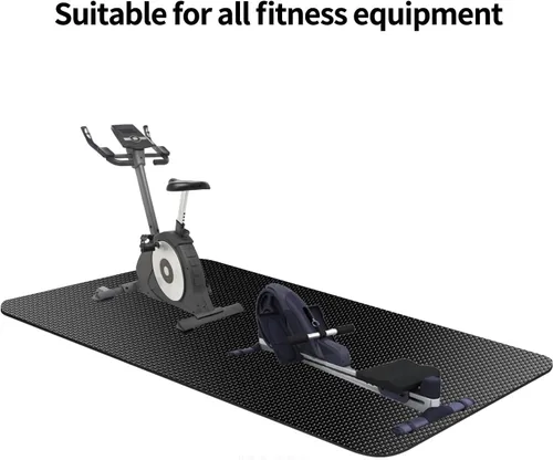 Miniatura 4 de Alfombrilla para Caminadora, Alfombrilla de Bicicleta Compatible con Bicicleta Peloton Elíptica Caminadora, Almohadilla Plegable Equipo de Ejercicio