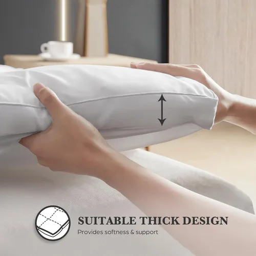 Miniatura 4 de Hotel Grand Cubrecolchón Pillow Top Tamaño Individual - Protector de Colchón Impermeable Acolchado Ajustable Funda de Colchoneta con Bolsillo