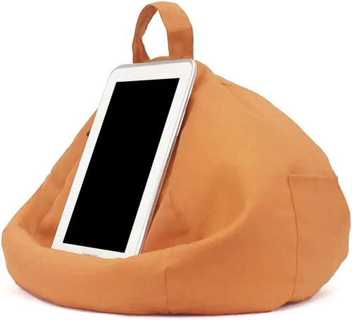 Miniatura 4 de Soporte para cojín para tableta, con bolsillos laterales, suave reposapelotos anticaídas para regazo, soporte para laptop manos libres para cama