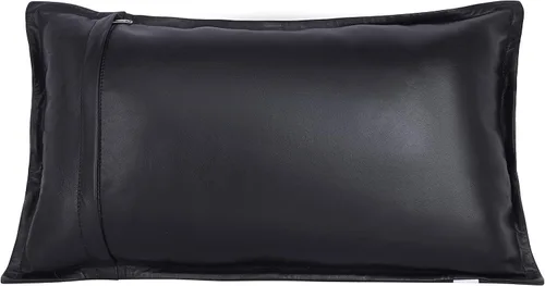 Miniatura 2 de Funda de almohada rectangular de piel de cordero – Funda de cojín para sofá – Fundas decorativas para sala de estar y dormitorio, caja negra
