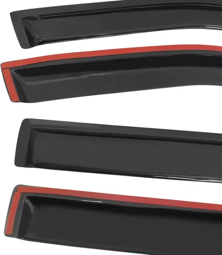 Miniatura 4 de IKON MOTORSPORTS - Visera de ventana compatible con Ford Explorer 2011-2019, teñido de humo acrílico, 4 unidades, protección contra la lluvia