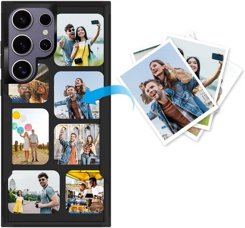 Miniatura 107 de Funda protectora personalizada para Samsung Galaxy S22 Ultra 5G (versión 2022), funda protectora de doble capa resistente con múltiples fotos, a