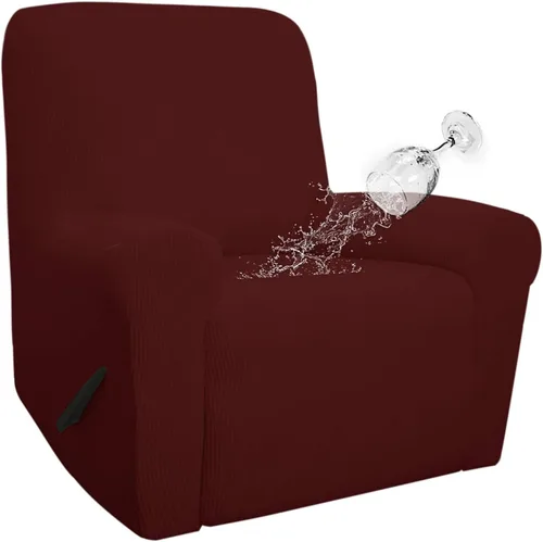 Miniatura 41 de Easy-Going - Funda 100 % impermeable doble para sofá reclinable, diseño jacquard, en 1 pieza, a prueba de derrames, para niños, mascotas, perros