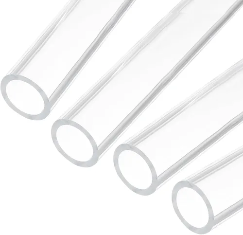 Miniatura 11 de MECCANIXITY Tubo Redondo Rígido Transparente de Acrílico 6mm (1/4") ID 8mm (5/16") OD 356mm para Lámparas y Linternas, Sistema de Refrigeración por