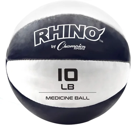 Miniatura 10 de Champion Sports Leather Medicine Balls – Durable Weighted Balls for Strength, Core & Conditioning Training