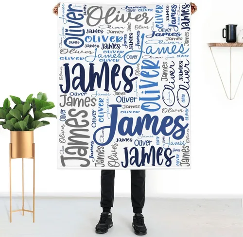Miniatura 15 de Mantas de bebé personalizadas para niñas y niños con nombre, mantas personalizadas para niños, artículos de bebé personalizados, regalos Elefante