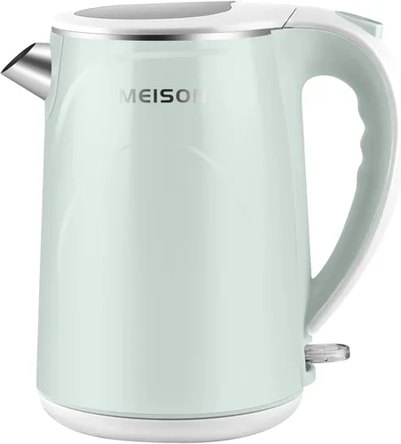 Miniatura 9 de MEISON Hervidor Eléctrico, 1.7 L Doble Pared de Acero Inoxidable de Grado Alimentario Interior, Hervidor de Agua, Cafetera y Tetera, Apagado