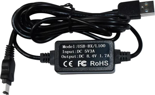 Miniatura 2 de HQRP Adaptador de cargador USB compatible con Sony AC-L10A L10B L10C L10 L15 L100 HandyCam CCD-TRV108 CCD-TRV118 CCD-TRV128 CCD-TRV138 CCD-TR748
