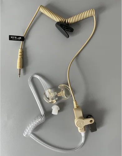 Miniatura 9 de HYS Vigilancia de 0.138 in solo escucha con tubo acústico, auriculares de tubo acústico de 1 cable para conector de audio de 0.138 in, solo recibe