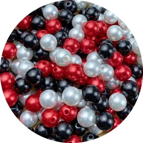 Miniatura 16 de Perlas de cuentas, 4000 piezas de cuentas de perlas de 3 mm redondas para llaveros, pulseras, collares, llaveros, joyería, manualidades, decoración