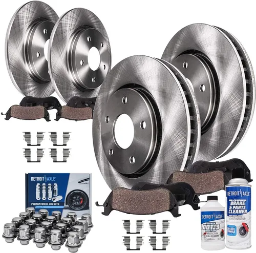 Miniatura 96 de Detroit Axle - Rotores de freno para Chrysler 200 2015 2016 2017, Rotores de freno de disco de reemplazo: 12.01" pulgadas delantero y 10.95