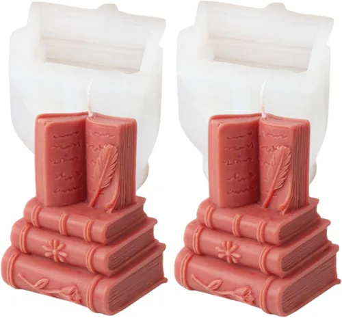 Miniatura 11 de Moldes de silicona para velas (paquete de 2 velas de erizo)