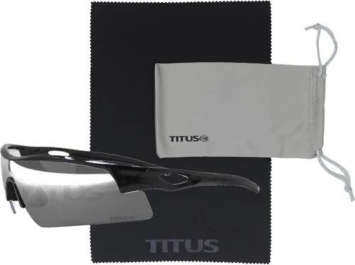 Miniatura 56 de TITUS G20 Gafas de seguridad para todos los deportes, protección para motocicletas, compatibles con ANSI Z87+ Marco negro - Lente ahumado - Con bolsa