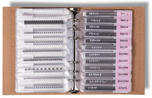 Miniatura 6 de Libro de surtido de resistencias, condensadores y componentes electrónicos SMD 1206 - 5435 piezas, Libro 1206