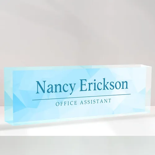 Miniatura 15 de Placa de nombre de escritorio personalizada, placas de identificación acrílicas personalizadas para escritorio, accesorio de oficina para mujeres