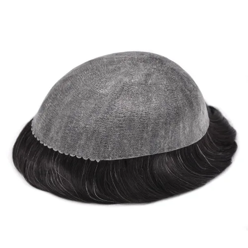 Miniatura 3 de LYRICAL HAIR Sistema de reemplazo de cabello para hombre, tupé de piel fina de polietileno, todo tipo de pieza de poliuretano para hombres, pieza