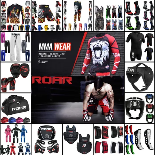 Miniatura 4 de ROAR Pantalones cortos Muay Thai para hombre de lucha MMA Grapplig Kick Boxing entrenamiento Fitness troncos artes marciales