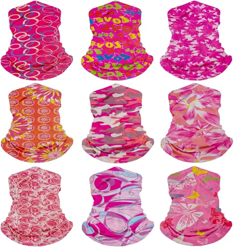 Miniatura 12 de 9 pañuelos para el cuello para mujer, pasamontañas, tubo, máscara facial UV, diadema, para hombre, para esquí, refrescante, paquete de envoltura