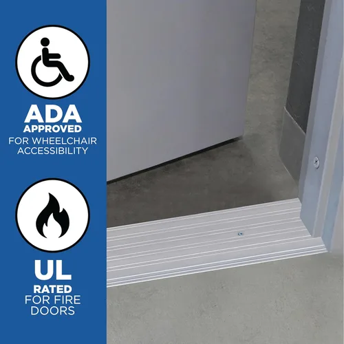 Miniatura 3 de M-D Building Products 68387 Umbral comercial de aluminio de perfil plano: Solución de acceso de entrada duradera y elegante Protección contra