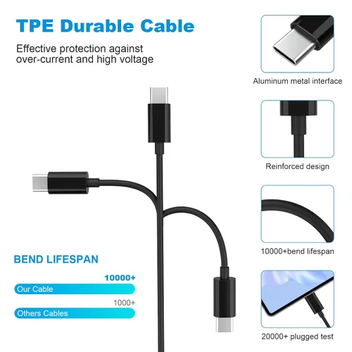Miniatura 5 de Alitutumao Cable de carga USB tipo C 3 en 1 compatible con DJI Mini 3 Pro, Mini 4 Pro, Mavic 3, Air 2S, Avata Drone DJI FPV Control remoto