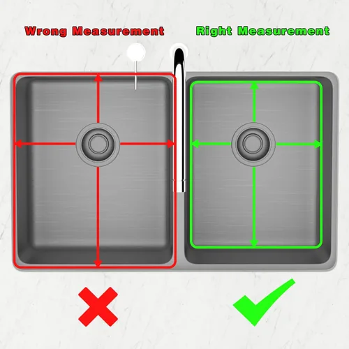 Miniatura 5 de Protector de rejilla de fregadero Rejilla inferior de acero inoxidable para fregadero de cocina Rejilla de fregadero con drenaje central Protector