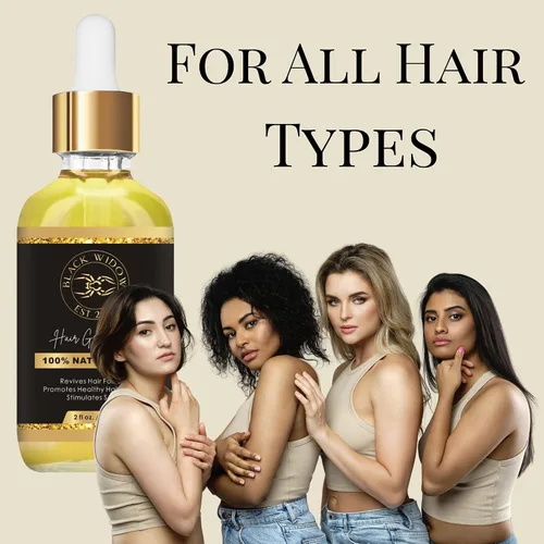 Miniatura 3 de Black Widow Aceite para el cuero cabelludo y el cabello de menta de romero, 2 onzas, con ricino, jojoba, menta y vitamina E, para cuero cabelludo