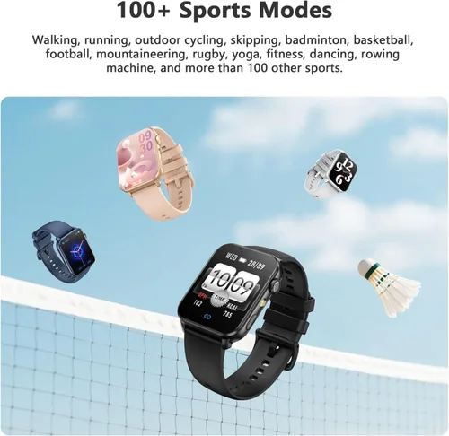 Miniatura 6 de Blackview Reloj inteligente para mujer, 1.91 pulgadas, pantalla táctil HD, con linterna, notificaciones Bluetooth, hacer llamadas, frecuencia